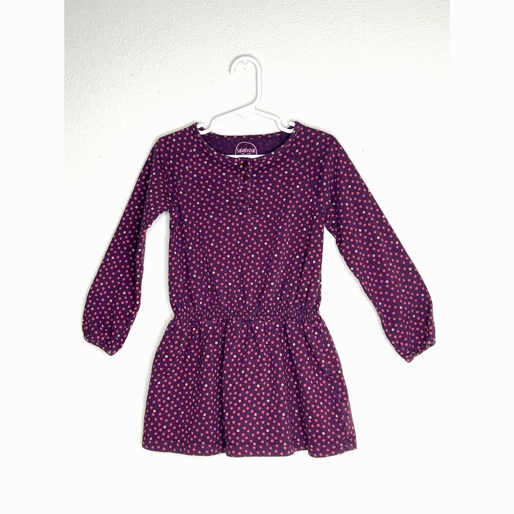 Sergent Major French Boutique Polka Dot Long Sleeve Cotton Dress Size 4T/104 cm